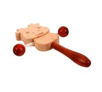 Beaupretty Hochet Bois pour Garçon Fille Instrument Musical Traditionnel Stimule la Concentration la Coordination Rythme Vibrant pour Garçons et Filles
