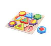 Beaupretty Jeu de Construction Bois Montessori Puzzle Forme Éducatif Préscolaire pour Garçon Fille et Tout Développement Motricité Fine et Reconnaissance des Couleurs