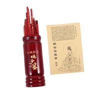 Beaupretty Jeu de Divination Chinois avec Bâtons de Fortune Bois et Seau Set Complet Prédictions pour Maison et Temple Accessoire Ludique et Spirituel