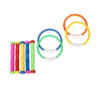 Beaupretty Jeu de Plongée pour Piscine Anneaux et Bâtons Résistants de Natation pour Garçon Fille Couleurs Aléatoires pour Entraînement et Jeux Aquatiques Couleur Aléatoire Couleur Aléatoire