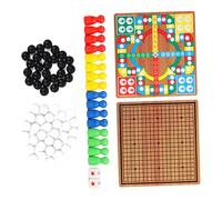 Beaupretty Jeu de Société Bois Éducatif Jeu de Loie Volant et Morpion avec Colorés et Noirs et Blancs Éducatif pour Garçon Fille Coordination Main