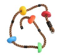 Beaupretty Jeu Extérieur pour Garçon Fille Échelle de Corde Escalade Résistante avec Disque Antidérapant Balançoire pour Jardin et Aire de Jeux Couleur Aléatoire Couleur Aléatoire