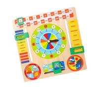 Beaupretty Jouet D'horloge en Bois Éducatif pour Garçon Et Filles, Puzzle Numérique Solide Et Sécurisé, Apprentissage De L'heure Nombres, Jeu Cognitif pour Jeunes Garçon Et Filles, Maison Et L'école