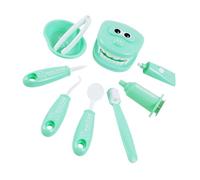 Beaupretty Jouet Éducatif Dentiste Garçon et Filles Vert Petit Format, Trousse Médicale Simulation Dentaires, Jeu de Rôle Médecin-Patient pour Développement Coordination Œil-