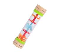 Beaupretty Jouet Stimule Les Perceptions et Développe la Dextérité pour Bébés Faiseur de Pluie en Bois et Plastique Cylindrique pour Jouer en Extérieur ou Anniversaire