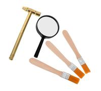 Beaupretty Jouets archéologiques pour Enfants Outils de Jardin Outils de géologie avec Marteau de Creuser des Jouets pour Les Enfants Marteau pour Tout-Petits kit de fouille
