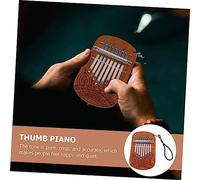 Beaupretty Kalimba Mini Piano à Tons Bois avec Motifs Instrument Ergonomique et Portable Mélodieux et Durable pour Débutants et Amateurs de Musique
