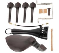 Beaupretty Kit D'accessoires pour Violon 4/4 en Bois et Alliage D'aluminium Repose-menton Confortable et Chevilles de Réglage pour Réparation D'instrument