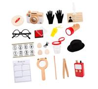 Beaupretty Kit de Garçon Fille avec Accessoires de Jeu de Rôle Cosplay Denquêteur pour Garçons et Filles Éducatif pour Développer Observation et Motricité