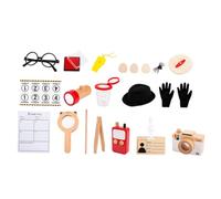 Beaupretty Kit de Garçon Fille avec Accessoires de Jeu de Rôle Set Complet pour Fête et Simulation Denquête Éducatif pour Garçon et Fille Stimulation de Lobservation et Créativité