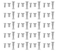 Beaupretty Kit de Réparation de Lunettes sans Monture 60 Paires de Vis et Écrous Métalliques Miniatures 4 MM Précision Accessoires de Fixation pour Branches de Lunettes Outil D’Entretien