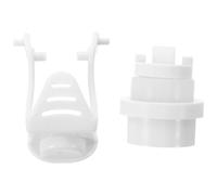 Beaupretty Kit de Réparation en Silicone et Plastique Blanc pour Presse-tube de Dentifrice Automatique Installation Rapide pour Accessoire Salle de Bain Organisé et Moderne