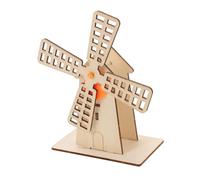 Beaupretty Kit Maquette Éolienne Bois DIY pour Garçon Fille Jeu STEM avec Transmission par Rouages Modèle Rotatif à Construire pour Expériences et Activités Manuelles