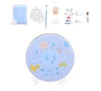 Beaupretty Kit Moule Empreintes Garçon Fille Plâtre Bleu Souvenir Portable Et Léger Pour Cadeau De Naissance