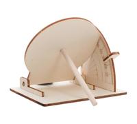 Beaupretty Kit Scientifique Éducatif de Cadran Solaire Équatorial en Bois à Monter Soi-même, Modèle Artisanal Ancien Boussole, Outil Pédagogique Montessori pour Apprentissage Astronomique