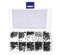 Beaupretty Kit Vis Réparation Ordinateur Portable 500 Pcs - Vis à Tête Plate en Acier au Carbone - Assortiment M2 M2.5 M3 pour Fixation Composants Informatiques Ssd, Carte Mère, Ventilateur