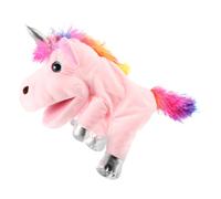 Beaupretty Licorne Peluche Interactive pour Garçon Fille Dhistoire à Main Animale Rose de Jeu Éducatif et Développement Coordination Main