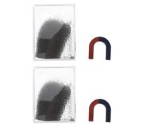 Beaupretty Limaille De Fer Pour Expériences Scientifiques Boîte De Poudres Pour Physique Outil Expérimentation Pour Visualiser Les Lignes De Champ Magnétique Classe