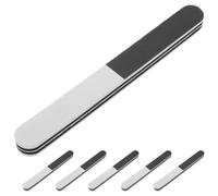 Beaupretty Lot 6 Bâtonnets Ponçage Multifonction 3 Faces 17,8 CM pour Modèles Plastique Résine Noir Blanc Gris Outil Ponceuse Détail Modélisme