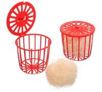 Beaupretty Lot de 1 Nid D'éclosion pour Oiseaux Suspendu en Cage Panier Nid D'oiseau en Jute Naturel Rouge Support de Nidification pour Perroquets et Colombes et Petits Oiseaux Accessoire