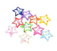 Beaupretty Lot De 10 Barrettes À Cheveux Pour Enfants Épingles À Cheveux Longues En Forme D'Étoile Carrées Colorées Accessoires De Coiffure Fermoir En Métal
