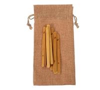 Beaupretty Lot de 10 Bâtonnets de Divination en Bambou Paquet de Rangement, Accessoires Chinois pour Jeu de Divination Yi Jing, Outils Traditionnels pour Contemplation et Pratique