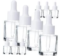 Beaupretty Lot de 10 Bouteilles Vides en Verre 20Ml pour Huiles Essentielles Flacons Compte-Gouttes Rechargeables Mini Flacons de Voyage Étanches pour Cosmétiques et