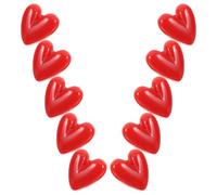 Beaupretty Lot de 10 Broches Cœur Rouge en Résine Solide, Petit Format N°3, Épingles de Revers pour Vêtements, Accessoires Saint-valentin, Décoration Romantique pour Fête et Mariage, Bijoux
