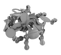 Beaupretty Lot de 10 Cintres pour Chaussures D’garçon et Filles en Plastique Solide, Clips pour Pantoufles et Chaussettes, Gris Nacré, Légers et Compacts, Rangement Suspendu pour Maison