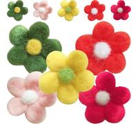 Beaupretty Lot De 10 Fleurs En Feutre De Laine Pour Décoration De Bijoux Projets Faits Main