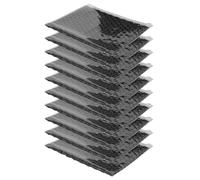 Beaupretty Lot de 10 Pochettes à Bulles Noires Anti-Chocs Fermeture Antidérapante Paquet D’Emballage Légers et Résistants pour Expédition Sécurisée D’Objets Fragiles pour Petites