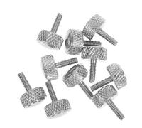 Beaupretty Lot de 10 Vis Moletées M2 X 6 Mm en Métal Haute Résistance, Têtes de Boulon Rondes, Vis de Blocage Anti-desserrage pour Pied à Coulisse, Pièces de Verrouillage Industrielles