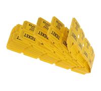 Beaupretty Lot de 100 Billets Tombola en Papier Jaune Prêts à l'emploi, Numérotés et Imprimés, pour Party et Carnaval Design Simple