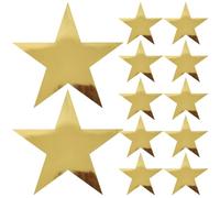 Beaupretty Lot de 12 Étoiles Décoratives en Papier Doré Accessoires de Décoration de Fête pour Mariage Anniversaire et Noël Décorations D’étoiles Suspendues pour Guirlande et Fond Étoilé