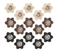 Beaupretty Lot de 15 Brosses de Polissage Hexagonales pour Perceuse Électrique Kit d'Accessoires de Meulage en Fil Abrasif Résistant Têtes de Nettoyage Noir Blanc et Brun Outil