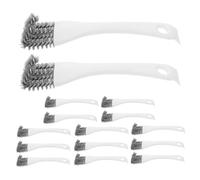 Beaupretty Lot de 15 Brosses Grattoir à Cage à Oiseaux Long Manche Brosse de Nettoyage en Fil Métallique et Plastique Accessoire pour Perchoirs Nettoyeur pour Déjections D’Oiseaux et