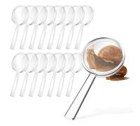 Beaupretty Lot de 16 Loupes de Poche Garçon et Filles 8X Grossissement Plastique Léger Transparent Petite Taille Ergonomique Exploration Scientifique Éducative en Extérieur et Lecture