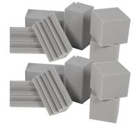 Beaupretty Lot de 16 Panneaux D’Angle Insonorisants en Mousse Acoustique Grise pour Pièges à Basses Acoustique Studio Isolation Sonore Ktv Cinéma Maison Cubes D’Éponge Absorbants