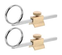 Beaupretty Lot de 2 Anneaux Coulissants Métalliques pour Trompette et Cornet, Accessoires de Tirage Solide et Légers, Kit de Remplacement pour Bague de Soupape, pour Performance