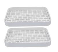 Beaupretty Lot de 2 Bacs à Litière pour Lapins et Petits Animaux - Modèle Profond Anti-Débordement en Plastique - Toilettes D’Intérieur Adaptées pour Cage Apprentissage Propreté Entretien