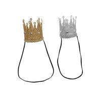 Beaupretty Lot De 2 Bandeaux Couronne Pour Princesse Bandeau Élastique Accessoire Pour Cheveux Accessoires Pour Cheveux Décorations Pour Cheveux Bandeau Pour Nouveau-Né En Tissu