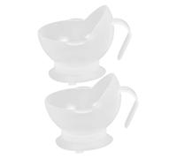 Beaupretty Lot De 2 Bols Anti-Déplacement Et Anti-Éclaboussures À Ventouse Bols Pour Personnes Âgées Bols Pour Personnes Handicapées Bols Anti-Éclaboussures Avec Poignée Bols Adaptatifs