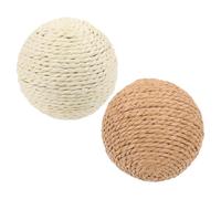 Beaupretty Lot de 2 Boules de Chat en Corde de Jute Légères, Jouets Interactifs pour Chatons à Utiliser la Maison, pour Prévenir Les Dégâts Meubles