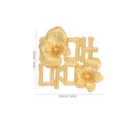 Beaupretty Lot De 2 Broches Fleuries Pour Femme Style Doré Idéales Pour Les Robes Et Les Mariages Broche Fleurie Jaune Pour Mariage