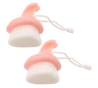 Beaupretty Lot de 2 Brosses Nettoyantes Manuelles Visage, Exfoliant Doux à Poils Souples, Forme Cœur Ergonomique, Couleur Rose, pour Gommage, Massage et Démaquillage, Format Pratique Voyage