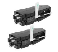 Beaupretty Lot de 2 Cellules de Platine Vinyle avec Stylet Double Face, Aiguille de Rechange pour Tourne-disques Stéréo, Compatible Platine Dj et Matériel Audio pour Événements