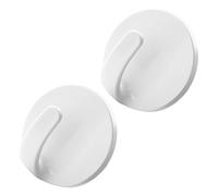 Beaupretty Lot de 2 Crochets Aimantés pour Réfrigérateur en Abs Blanc, Fixation Solide, Design Gain de Place Cuisine et Bureau