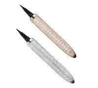 Beaupretty Lot De 2 Faux-Cils Autocollants À L'Eau Crayons À Eye-Liners Mats Et Durables Accessoires Cosmétiques Plaqués Or Rose