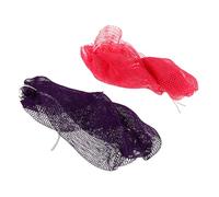 Beaupretty Lot De 2 Filets Exfoliants Africains Extensibles Corps Dos, Mousse Riche, Couleurs Rose Vif Et Violet Foncé, pour Bain Et Soins Personnels