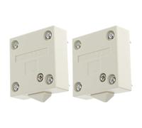 Beaupretty Lot de 2 Interrupteurs Automatiques pour Lampe D’armoire, 2a 12v-250v, Blanc, Fixation par Vis, Commande Tactile pour Éclairage de Placards et Meubles, Contrôle D’éclairage